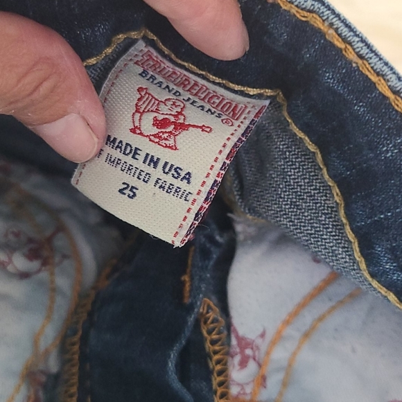 True Religion Julie jeans dark wash tiny size 25 - Picture 6 of 8